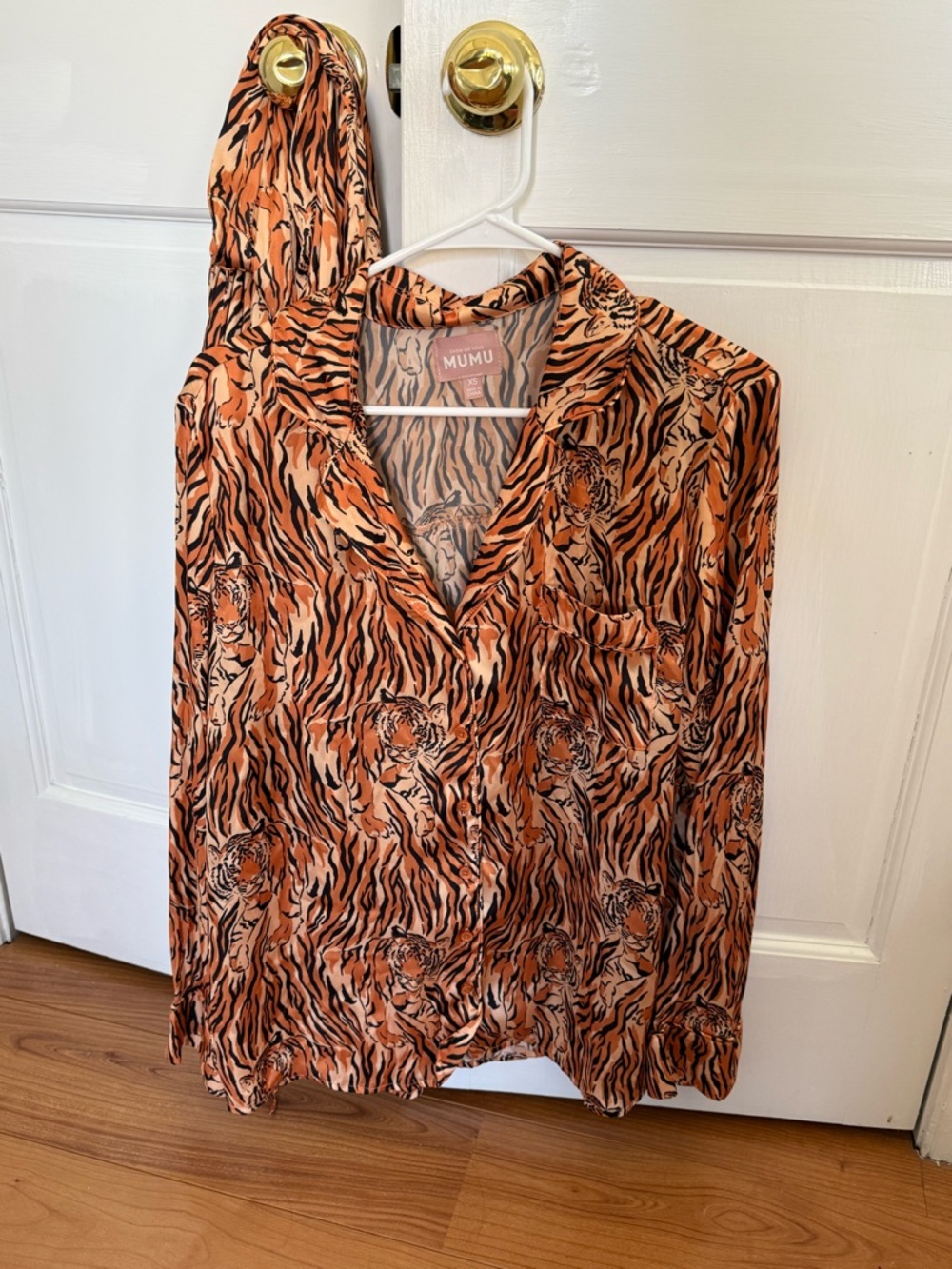 tiger pajama set